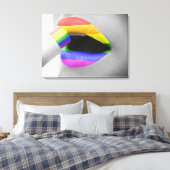 Toile Lèvres arc-en-ciel (Insitu(Chambre))