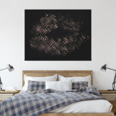Toile Lèvres colorées rétro (Insitu(Chambre))