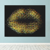 Toile Lèvres d'art Abstrait moderne #41 (Insitu (Plancher de Bois))