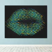 Toile Lèvres d'art Abstrait moderne #47 (Insitu (Plancher de Bois))