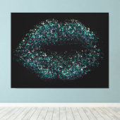 Toile Lèvres d'art Abstrait modernes #23 (Insitu (Plancher de Bois))