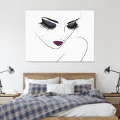 Toile Lèvres d'aubergine longues cils Extension Lash (Insitu(Chambre))