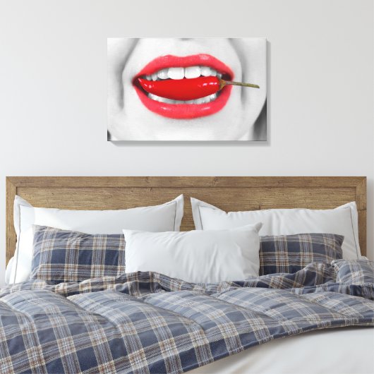 Toile Lèvres piment (Insitu(Chambre))