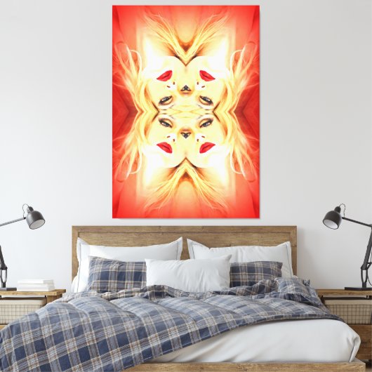 Toile Lèvres rouges (Insitu(Chambre))