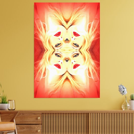 Toile Lèvres rouges (Insitu(Salon))