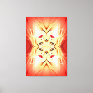 Toile Lèvres rouges