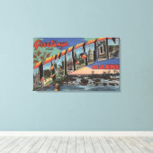 Toile Lewiston, Maine (Scène fluviale) (Insitu (Plancher de Bois))