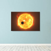 Toile L'Exoplanet Wasp-107b Est Un Géant De Gaz (Insitu (Plancher de Bois))