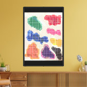 Toile L'expérience Pixel de Kandi (Insitu(Salon))