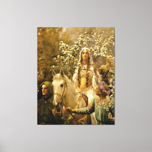 Toile L'expiation de la reine Guinevere par John Collier
