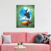 Toile L'Express polaire | Arrivée du train encadré de va (Insitu(Salon))