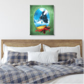 Toile L'Express polaire | Arrivée du train encadré de va (Insitu(Chambre))