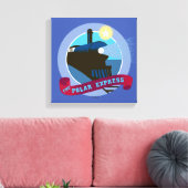 Toile L'Express polaire | Insigne de train Vintage (Insitu(Salon))