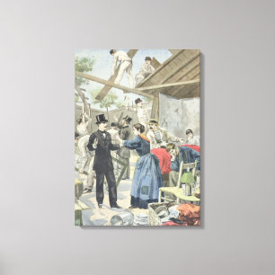 Toile L'expulsion des pauvres des taudis