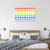 Toile LGBT Rainbow Flowers Gay pride Liberté et égalité (Insitu(Chambre))