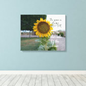 Toile L'Herbe Est Toujours Plus Verte Tournesol Canvas A (Insitu (Plancher de Bois))