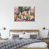Toile L'histoire de Cupidon et de Psyché (huile sur pann (Insitu(Chambre))