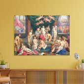 Toile L'histoire de Cupidon et de Psyché (huile sur pann (Insitu(Salon))