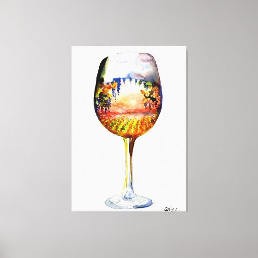 Toile L'histoire du vin (Recto)