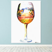 Toile L'histoire du vin (Insitu (Plancher de Bois))