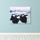 Toile L'hiver au couvent (Insitu (Plancher de Bois))