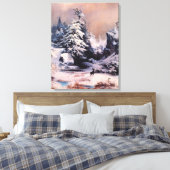 Toile L'hiver dans les Rocheuses (par Thomas Moran) (Insitu(Chambre))