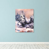 Toile L'hiver dans les Rocheuses (par Thomas Moran) (Insitu (Plancher de Bois))