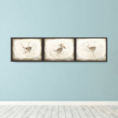 Toile L'hiver et le Bruant (Insitu (Plancher de Bois))