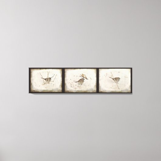 Toile L'hiver et le Bruant (Recto)