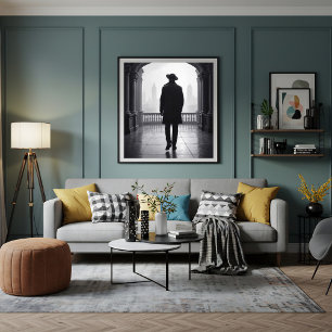 Toile L'Homme dans la Brume de la Ville