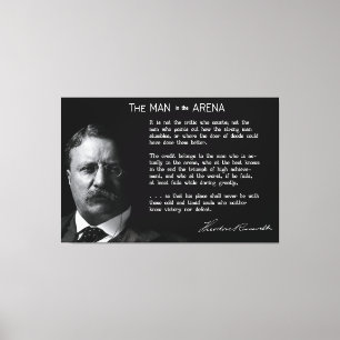 Toile L'HOMME de Roosevelt dans le discours ARENA 1910