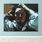 Toile L'homme désespéré par Gustave Courbet (Insitu (Plancher de Bois))
