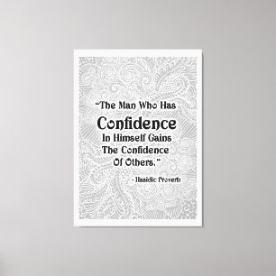 Toile L'homme qui a - Citation positive
