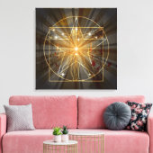 Toile L'Homme Vitruvien En Pentagram (Insitu(Salon))