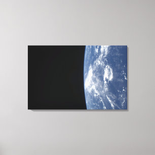 Toile L'horizon et la noirceur de la terre de l'espace