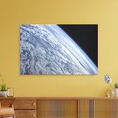 Toile L'horizon terrestre contre la noirceur de l'espace (Insitu(Salon))