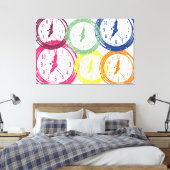 Toile l'horloge - pop art (Insitu(Chambre))