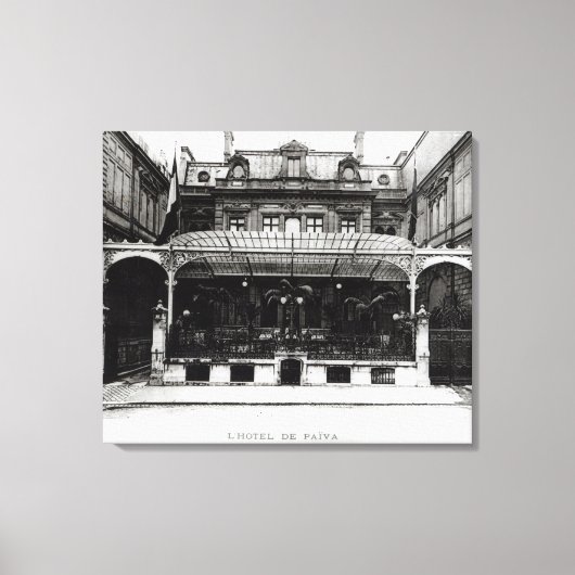 Toile L'Hôtel de Paiva sur les Champs-Elysées (Recto)