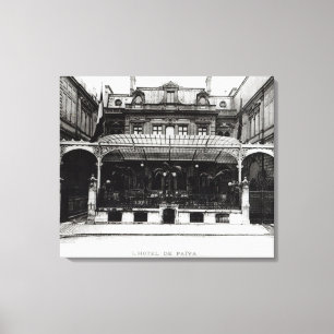 Toile L'Hôtel de Paiva sur les Champs-Elysées