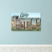 Toile Libby, MontanaGrandes lettres ScènesLibby, MT (Insitu (Plancher de Bois))