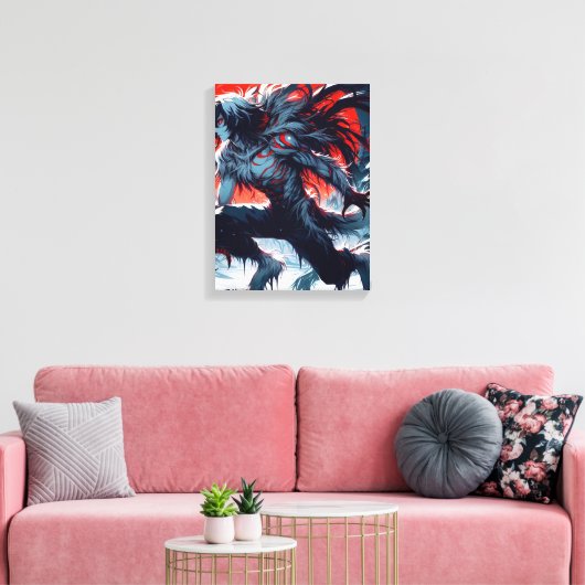 Toile Libellé primitif (Insitu(Salon))