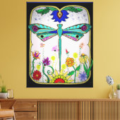 Toile libellule (Insitu(Salon))