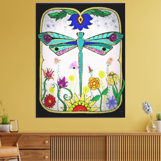 Toile libellule (Insitu(Salon))