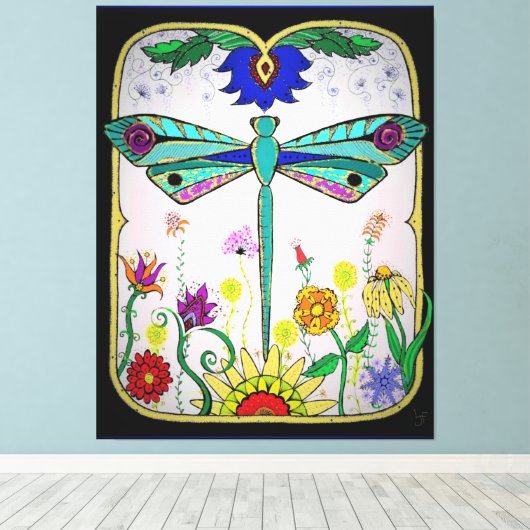 Toile libellule (Insitu (Plancher de Bois))