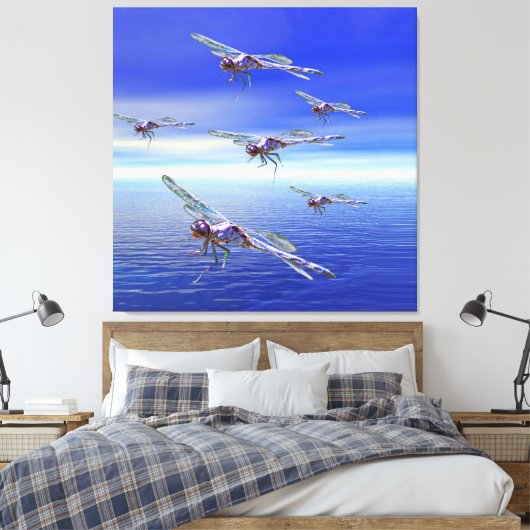 Toile libellule (Insitu(Chambre))