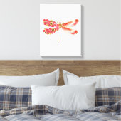 Toile libellule de fleurs avec sakura de bijoux (Insitu(Chambre))