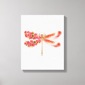 Toile libellule de fleurs avec sakura de bijoux (Recto)