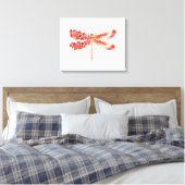 Toile libellule de fleurs avec sakura de bijoux (Insitu(Chambre))