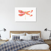 Toile libellule de fleurs avec sakura de bijoux (Insitu(Chambre))