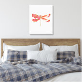 Toile libellule de fleurs avec sakura de bijoux (Insitu(Chambre))